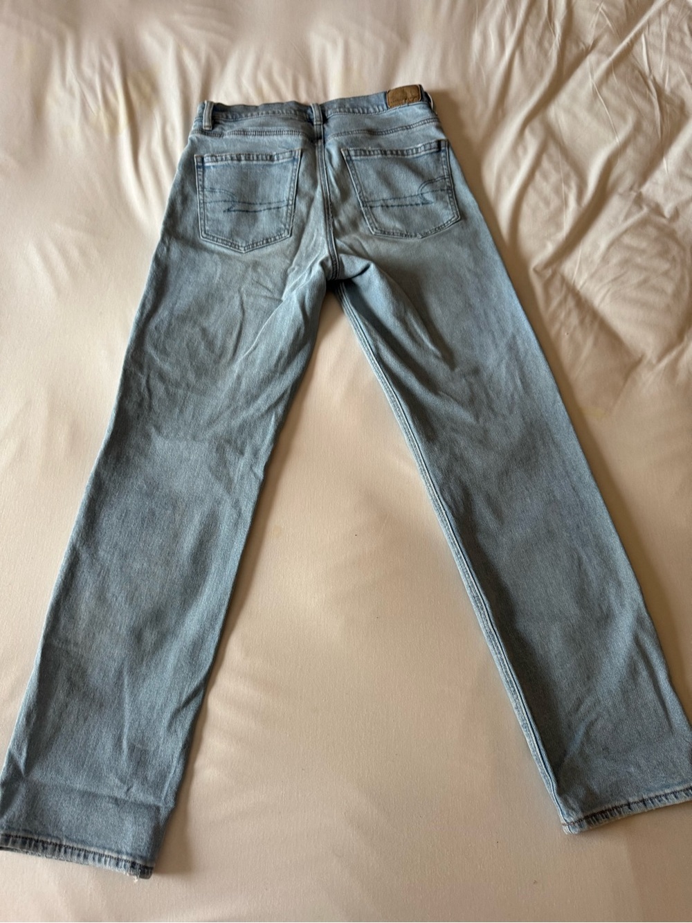 Women’s Light Blue High Rise Straight-Leg Jeans